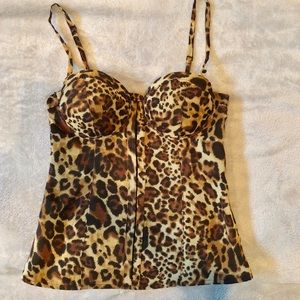 Leopard Bustier
